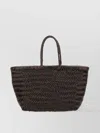 Dragon Diffusion Small Woven Top Handles Bag