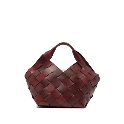 Dragon Diffusion Small Woven-design Tote Bag In Brown