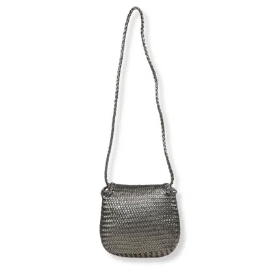 Dragon Diffusion Structured Black Shoulder Bag With Minimalist Aesthetic In Gray