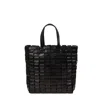 Dragon Diffusion Structured Handbag With Clean Lines And Smooth Finish In Black