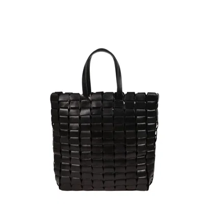 Dragon Diffusion Structured Handbag With Clean Lines And Smooth Finish In Black