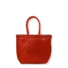 Dragon Diffusion Structured Handbag With Refined Silhouette In Red