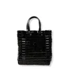 Dragon Diffusion Structured Minimalist Tote Bag With Top Handle In Black