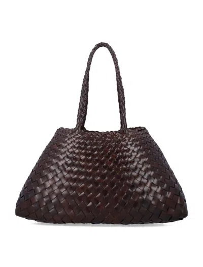 Dragon Diffusion Stylish Buffalo Leather Tote Bag In Brown