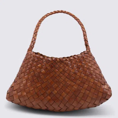 Dragon Diffusion Tan Leather Rosanna Shoulder Bag In Brown