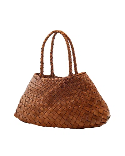 Dragon Diffusion Tan Santa Croce Handbag In Brown