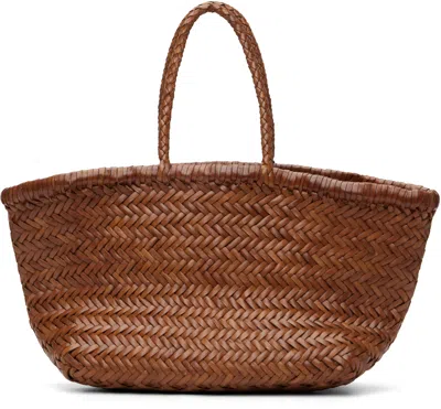 Dragon Diffusion Tan Triple Jump Small Tote In Brown