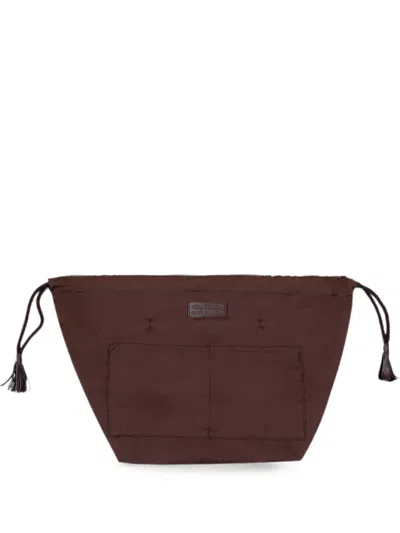 Dragon Diffusion Tassel-detail Clutch Bag In Brown