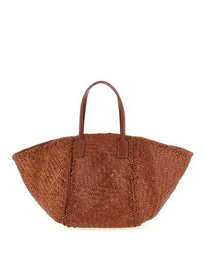 Dragon Diffusion Teresa' Shopping Bag In Beige