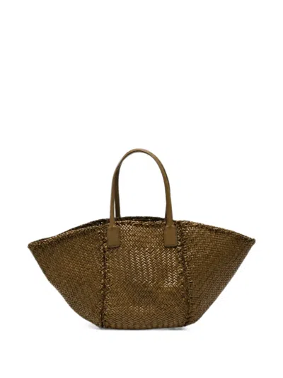 Dragon Diffusion Teresa Woven Tote Bag In Green