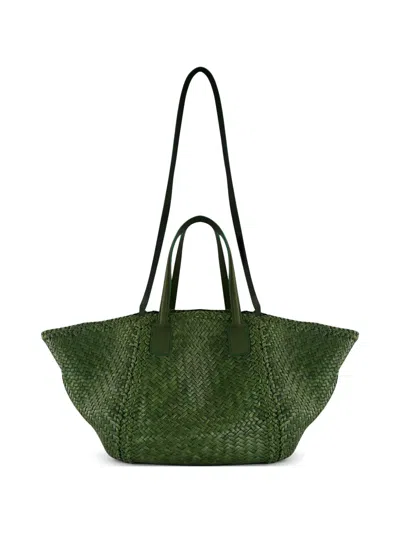 Dragon Diffusion Teresa Woven Tote Bag In Green