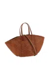 Dragon Diffusion Teresa Rectangular Tote Bag Dual Handles In Brown
