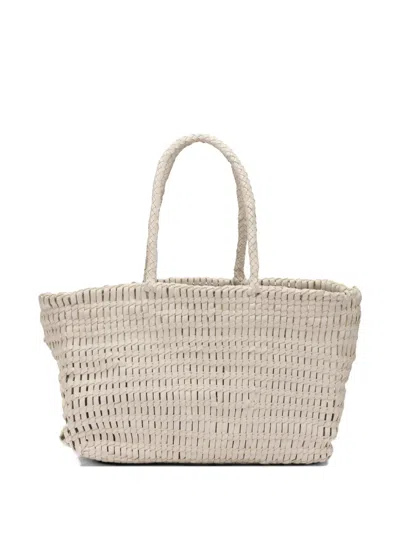 Dragon Diffusion Terrafino Woven Leather Tote Bag In Neutral