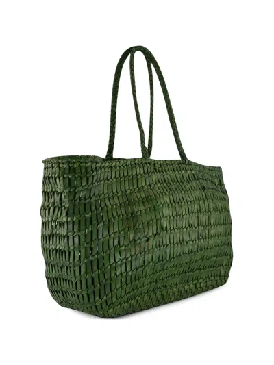 Dragon Diffusion Terrafino Woven Tote Bag In Green