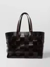 Dragon Diffusion Tote Bag Interwoven Handles In Brown