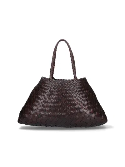 Dragon Diffusion Tote Bag "santa Croce" In Brown