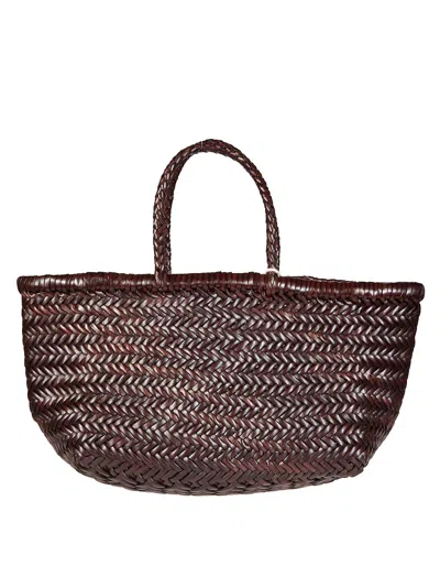 Dragon Diffusion Triple Jump Bamboo Shoulder Bag In Brown