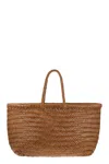 Dragon Diffusion Triple Jump Big - Woven Leather Bag In Brown