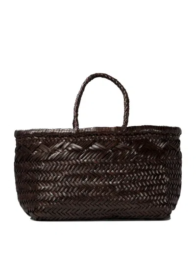 Dragon Diffusion Triple Jump Interwoven-design Tote Bag In Brown | ModeSens