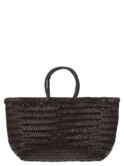 Dragon Diffusion Triple Jump Interwoven-design Tote Bag In Brown | ModeSens