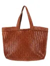Dragon Diffusion Triple Jump Weave Maxi Shopper 55x40x15 Cm In Tan