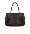 Dragon Diffusion Vintage Mesh Dark Brown Shoulder Bag In Brown