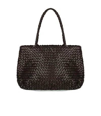 Dragon Diffusion Vintage Mesh Dark Brown Shoulder Bag