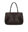 Dragon Diffusion Vintage Mesh Dark Brown Shoulder Bag In Brown