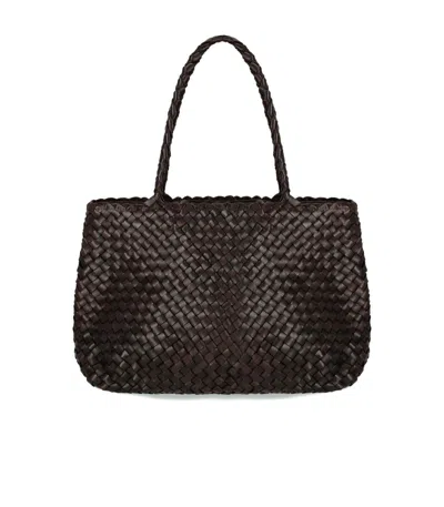 Dragon Diffusion Vintage Mesh Dark Brown Shoulder Bag