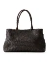 Dragon Diffusion Vintage Mesh Tote Bag In Brown