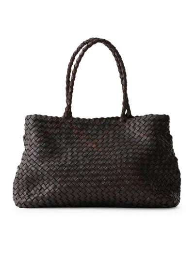 Dragon Diffusion Vintage Mesh Tote Bag In Brown