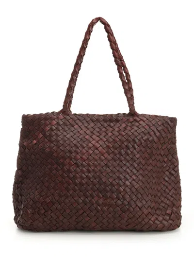 Dragon Diffusion Vintage Mesh Tote Bag Shoulder Bags Brown