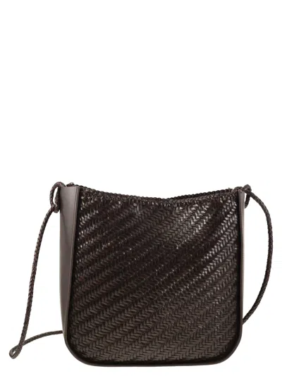Dragon Diffusion Wanaka Formed - Woven Leather Bag In Dark Brown
