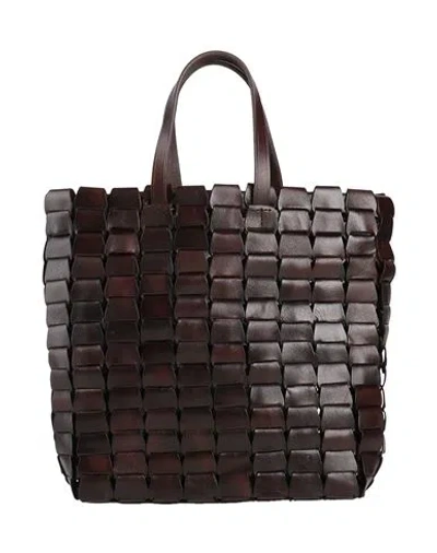 Dragon Diffusion Woman Handbag Dark Brown Size - Leather