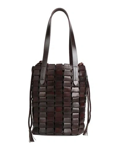 Dragon Diffusion Woman Handbag Dark Brown Size - Leather