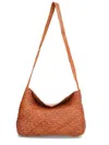 Dragon Diffusion Rectangular Shoulder Bag Woven Texture Strap In Brown