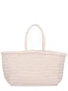 Dragon Diffusion Woven Tote Bag Braided Handles In White