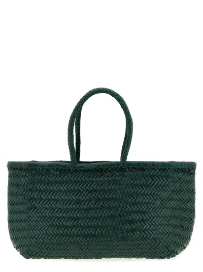 Dragon Diffusion Women 'bamboo Triple Jump' Large Shoulder Bag In Green