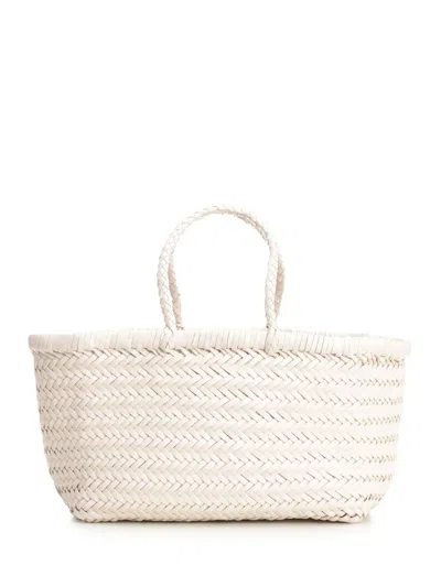 Dragon Diffusion Women Bamboo Triple Jump Small Bag In White