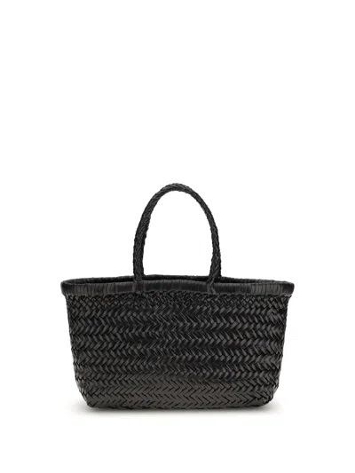 Dragon Diffusion Women Bamboo Triple Jump Small Handbag In Black