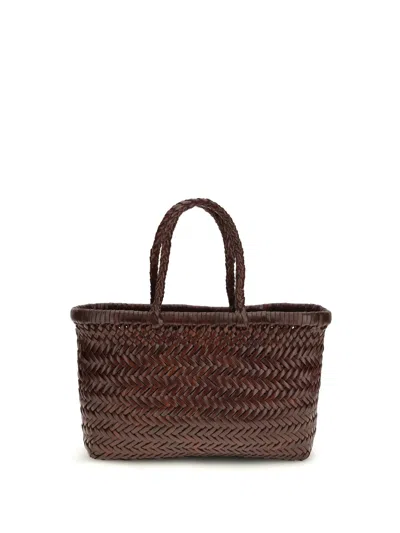 Dragon Diffusion Women Bamboo Triple Jump Small Handbag In Burgundy