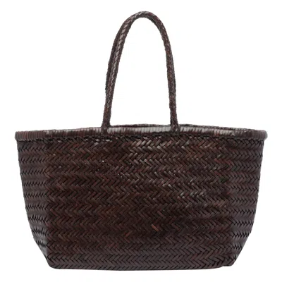 Dragon Diffusion Women Big Bamboo Triple Jump Basket Bag In Brown