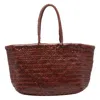 Dragon Diffusion Women Big Bamboo Triple Jump Basket Bag In Brown