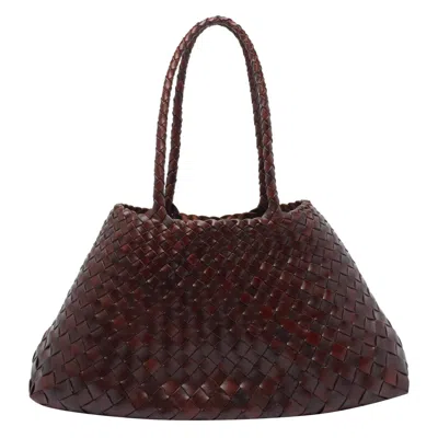 Dragon Diffusion Women Big Santa Croce Shoulder Bag In Brown