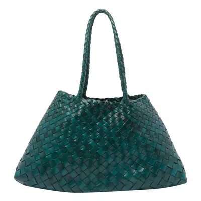 Dragon Diffusion Women Big Santa Croce Shoulder Bag In Green