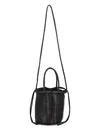 Dragon Diffusion Interwovened Drawstring Bucket Bag In Black