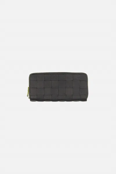 Dragon Diffusion Women's Check Zip Around Wallet In Black
