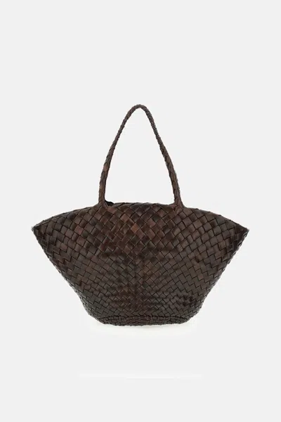 Dragon Diffusion Women Egola' Leather Basket Bag In Brown