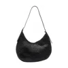 Dragon Diffusion Leather Slouchy Shoulder Bag With Woven Texture