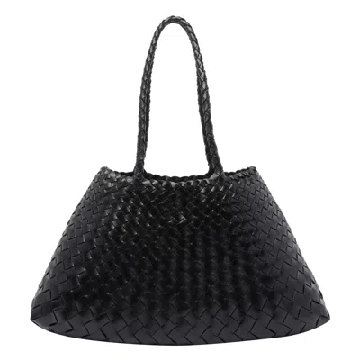 Dragon Diffusion Women Large Santa Croce Shoulder Bag In Black